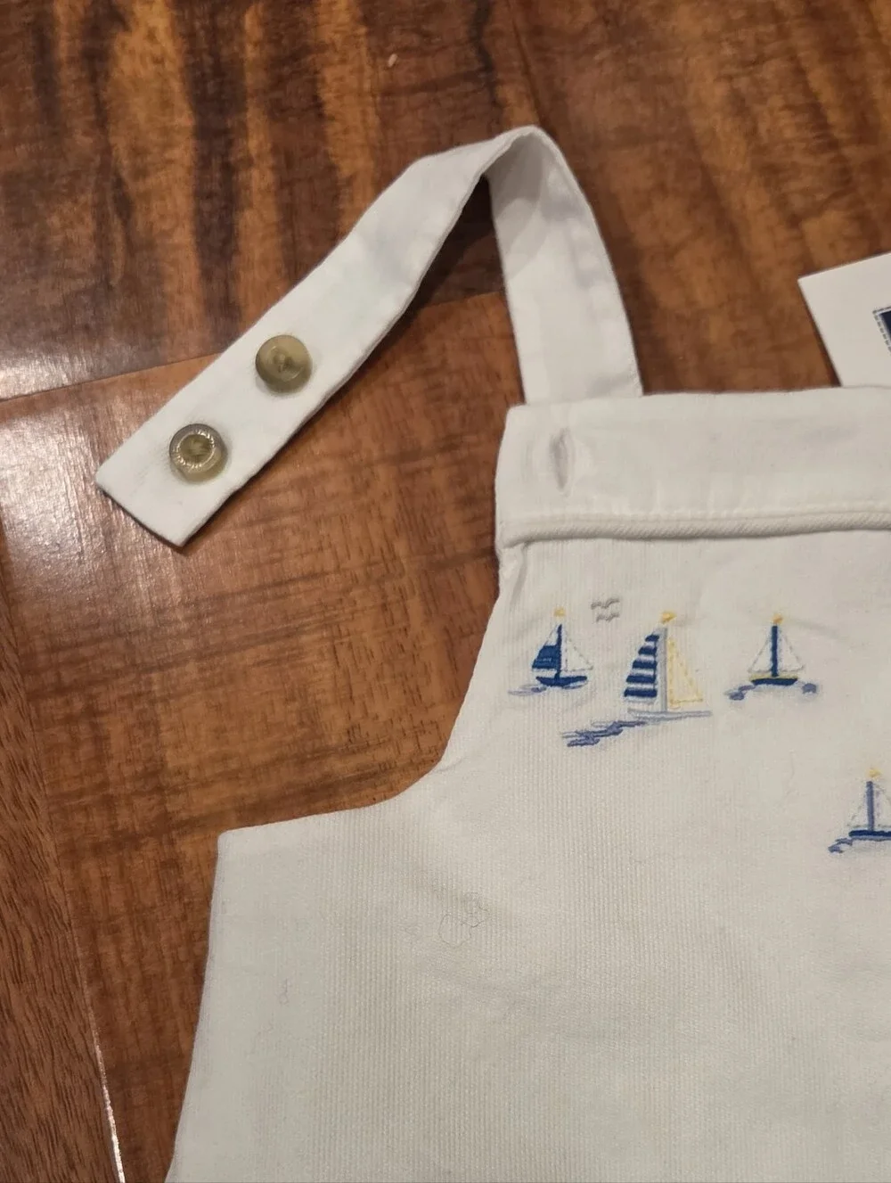 Janie and Jack NWT 6-12 Months Polo Bodysuit and Sailboat Linen Shortall